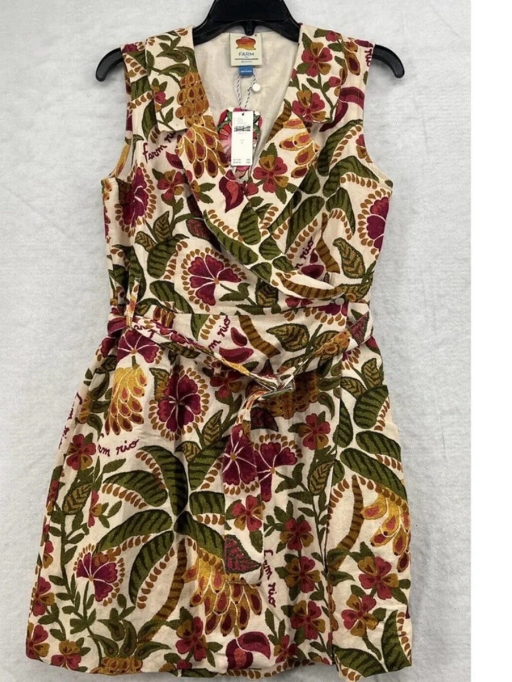 Farm Rio Anthropologie Belted Blazer Dress - Picture 2 of 4